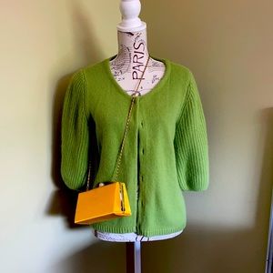 Ann Taylor three-quarter sleeve cardigan.